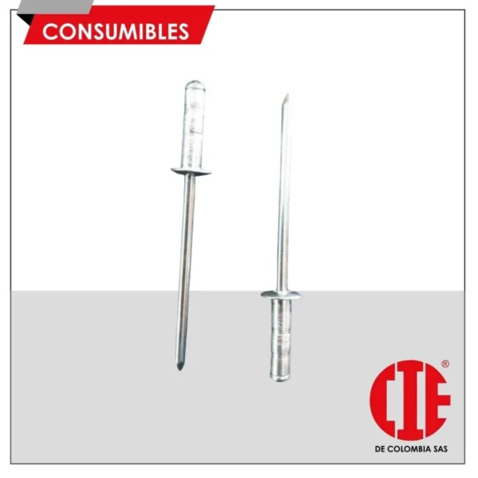 Pack De 200 Remaches Pop Ciegos Plegables 4.8x20 Mm - Marca BULBEX, Tipo Suave, Divididos