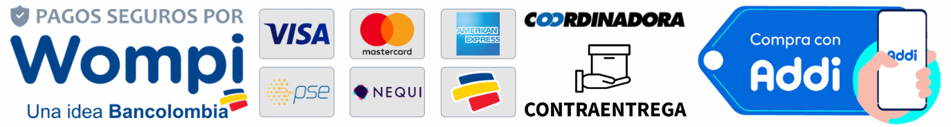 Métodos de pago seguros Wompi Addi Contraentrega